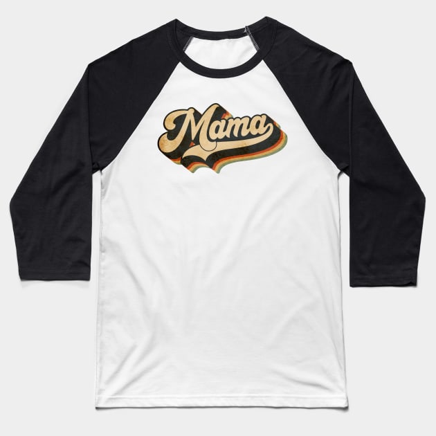 Mama retro Baseball T-Shirt by Sabahmd